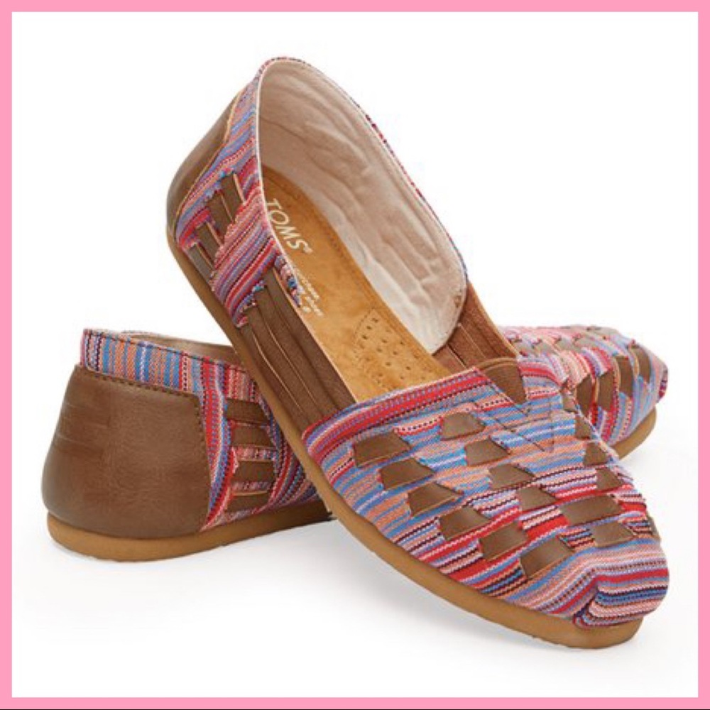 TOMS | Brown Woven Huarache Alpargata